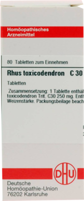 RHUS TOXICODENDRON C 30 Tabletten 80 St