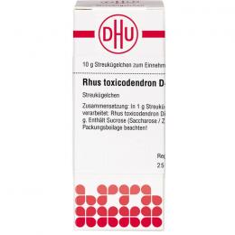 RHUS TOXICODENDRON D 4 Globuli 10 g