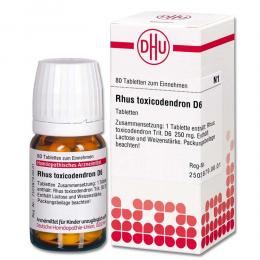Ein aktuelles Angebot für RHUS TOXICODENDRON D 6 Tabletten 80 St Tabletten Naturheilkunde & Homöopathie - jetzt kaufen, Marke DHU-Arzneimittel GmbH & Co. KG.