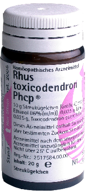 RHUS TOXICODENDRON PHCP Globuli 20 g