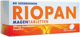 Ein aktuelles Angebot für RIOPAN Magen Tabletten Kautabletten 50 St Kautabletten Sodbrennen - jetzt kaufen, Marke Dr. Kade Pharmazeutische Fabrik GmbH.