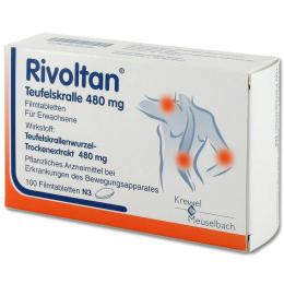 Ein aktuelles Angebot für RIVOLTAN Teufelskralle 480 mg Filmtabletten 100 St Filmtabletten Muskel- & Gelenkschmerzen - jetzt kaufen, Marke Hermes Arzneimittel GmbH.