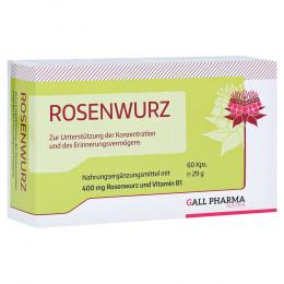 Ein aktuelles Angebot für ROSENWURZ 400 mg Kapseln 60 St Kapseln Gedächtnis & Konzentration - jetzt kaufen, Marke Hecht Pharma GmbH.