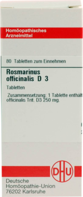 ROSMARINUS OFFICINALIS D 3 Tabletten 80 St