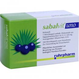 Ein aktuelles Angebot für Sabalvit Uno 100 St Kapseln Prostatabeschwerden - jetzt kaufen, Marke Ruhrpharm AG.