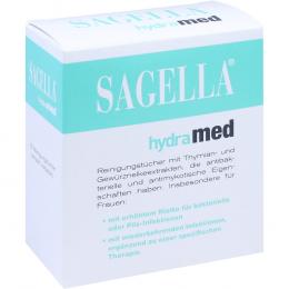 SAGELLA hydramed Intimwaschlotion Tücher 10 St Tücher