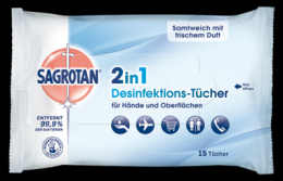 SAGROTAN 2in1 Desinfektions-Tcher 15 St