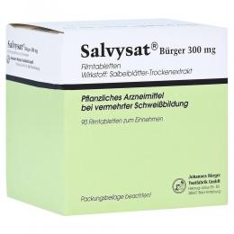 Ein aktuelles Angebot für SALVYSAT Bürger 300 mg Filmtabletten 90 St Filmtabletten Kosmetik & Pflege - jetzt kaufen, Marke Johannes Bürger Ysatfabrik GmbH.