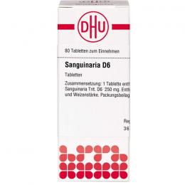 SANGUINARIA D 6 Tabletten 80 St.