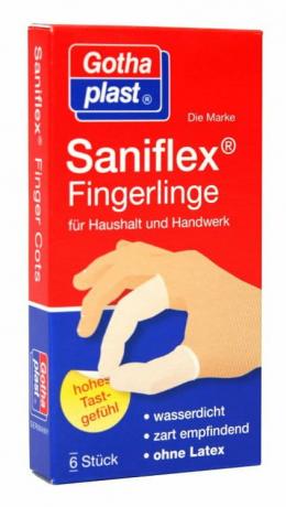 Ein aktuelles Angebot für SANIFLEX Fingerlinge 6 St ohne Verbandsmaterial - jetzt kaufen, Marke Gothaplast Verbandpflasterfabrik GmbH.