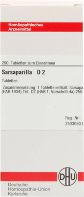 SARSAPARILLA D 2 Tabletten 200 St