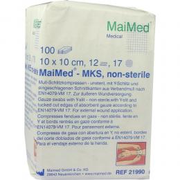 Ein aktuelles Angebot für SCHLITZKOMPRESSEN 10x10 cm unsteril 12fach 100 St Kompressen Verbandsmaterial - jetzt kaufen, Marke Maimed Gmbh.