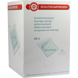 Ein aktuelles Angebot für SCHLITZKOMPRESSEN 7,5 x 7,5 cm steril 12fach 40 X 2 St Kompressen Verbandsmaterial - jetzt kaufen, Marke NOBAMED Paul Danz AG.