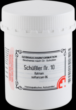 SCHSSLER Nr.10 Natrium sulfuricum D 6 Tabletten 1000 St