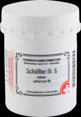 SCHSSLER Nr.6 Kalium sulfuricum D 6 Tabletten 1000 St