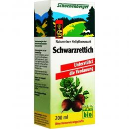 SCHWARZRETTICH Schoenenberger Heilpflanzensäfte 200 ml Saft