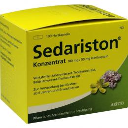 Ein aktuelles Angebot für SEDARISTON Konzentrat Hartkapseln 100 St Hartkapseln Beruhigungsmittel - jetzt kaufen, Marke Aristo Pharma GmbH.