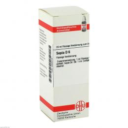 Ein aktuelles Angebot für SEPIA D 6 Dilution 20 ml Dilution Homöopathische Einzelmittel - jetzt kaufen, Marke DHU-Arzneimittel GmbH & Co. KG.