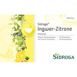 SIDROGA Wellness Ingwer-Zitrone Tee Filterbeutel 40 g