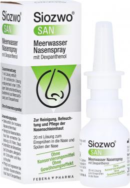 Ein aktuelles Angebot für SIOZWO SAN Meerwasser Nasenspray m.Dexpanthenol 20 ml Nasenspray Nasennebenhöhlenentzündung - jetzt kaufen, Marke Febena Pharma GmbH.