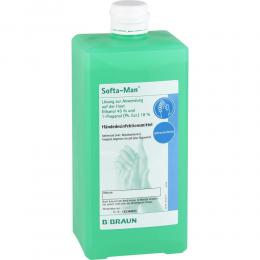 Ein aktuelles Angebot für SOFTA MAN Händedesinfektion Spenderflasche 1000 ml Lösung Häusliche Pflege - jetzt kaufen, Marke B. Braun Melsungen AG.