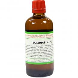 Ein aktuelles Angebot für Solunat Nr. 17 100 ml Tropfen Naturheilmittel - jetzt kaufen, Marke Laboratorium Soluna Heilmittel GmbH.