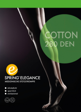 SPRING ELEGANCE Cotton 280den AD 37/38 schwarz 2 St