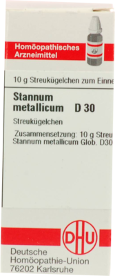 STANNUM METALLICUM D 30 Globuli 10 g