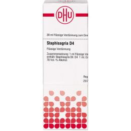 STAPHISAGRIA D 4 Dilution 20 ml