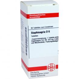 STAPHISAGRIA D 6 Tabletten 80 St Tabletten