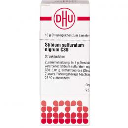 STIBIUM SULFURATUM NIGRUM C 30 Globuli 10 g