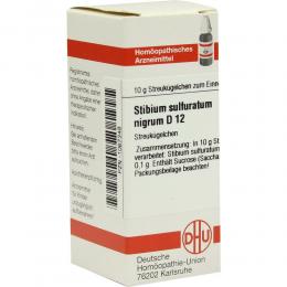 Ein aktuelles Angebot für STIBIUM SULFURATUM NIGRUM D 12 Globuli 10 g Globuli Homöopathische Einzelmittel - jetzt kaufen, Marke DHU-Arzneimittel GmbH & Co. KG.