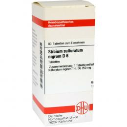 STIBIUM sulfuratum nigrum D 6 Tabletten 80 St Tabletten