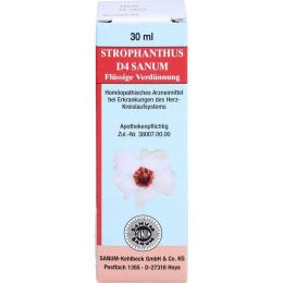 STROPHANTHUS D 4 Sanum flüssige Verdünnung Tropfen 30 ml