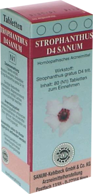 STROPHANTHUS D 4 Sanum Tabletten 80 St