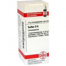 Ein aktuelles Angebot für SULFUR D 6 10 g Globuli Naturheilmittel - jetzt kaufen, Marke DHU-Arzneimittel GmbH & Co. KG.