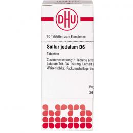 SULFUR JODATUM D 6 Tabletten 80 St.