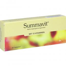 Ein aktuelles Angebot für SUMMAVIT Tabletten 20 St Tabletten Multivitamine & Mineralstoffe - jetzt kaufen, Marke MIBE GmbH Arzneimittel.