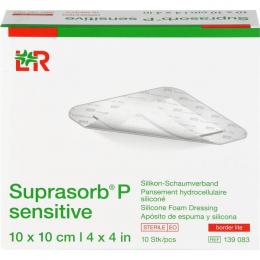 SUPRASORB P sensitive PU-Schaumv.bor.lite 10x10cm 10 St.
