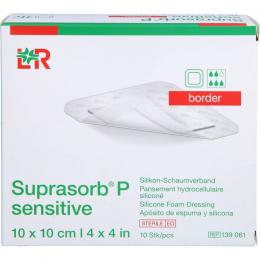 SUPRASORB P sensitive PU-Schaumv.border 10x10cm 10 St.