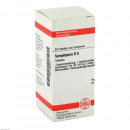 Ein aktuelles Angebot für SYMPHYTUM D 6 Tabletten 80 St Tabletten Naturheilmittel - jetzt kaufen, Marke DHU-Arzneimittel GmbH & Co. KG.