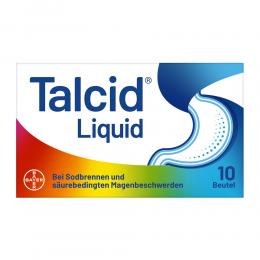 Ein aktuelles Angebot für TALCID LIQUID 10 St Suspension Sodbrennen - jetzt kaufen, Marke Bayer Vital GmbH Geschäftsbereich Selbstmedikation.