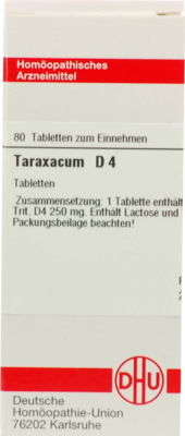TARAXACUM D 4 Tabletten 80 St
