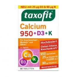 TAXOFIT Calcium 950+D3+K Tabletten 30 St Tabletten