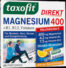 TAXOFIT Magnesium 400+B1+B6+B12+Folsure 800 Gran. 40 g