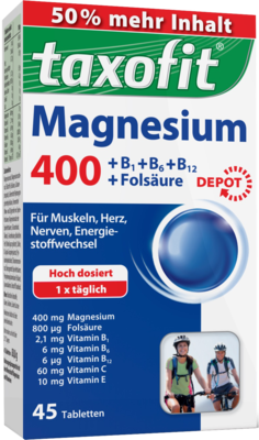TAXOFIT Magnesium 400 Tabletten 45 St