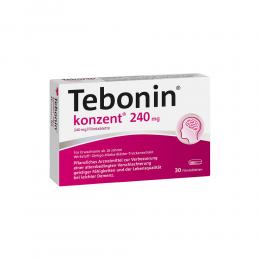 Ein aktuelles Angebot für Tebonin konzent 240 mg 30 St Filmtabletten Gedächtnis & Konzentration - jetzt kaufen, Marke Dr. Willmar Schwabe GmbH & Co. KG.