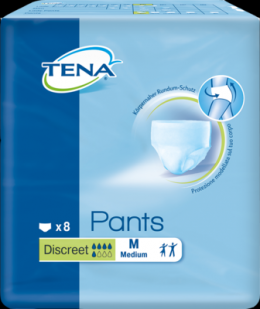 TENA PANTS Discreet M 75-100 cm Einweghose 8 St
