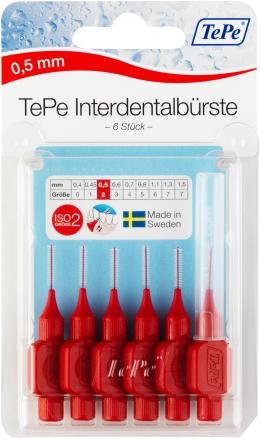 TePe ID Bürste Rot 0,5mm 6 St Zahnbürste