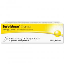 Ein aktuelles Angebot für TERBIDERM 10 mg/g Creme 30 g Creme Hautpilz & Nagelpilz - jetzt kaufen, Marke Dermapharm AG Arzneimittel.